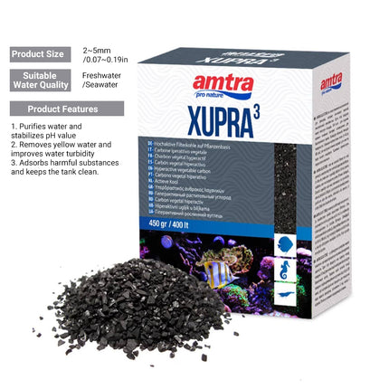 Aquarium Coconut Shell Activated Carbon 450g Filter Media Remove Yellow Water