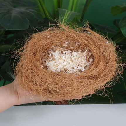 300g Coconut Bird Nest Woven Straw Nest Natural Breeding House Cage Decor