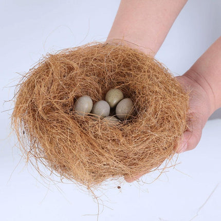 300g Coconut Bird Nest Woven Straw Nest Natural Breeding House Cage Decor