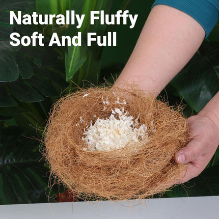 300g Coconut Bird Nest Woven Straw Nest Natural Breeding House Cage Decor