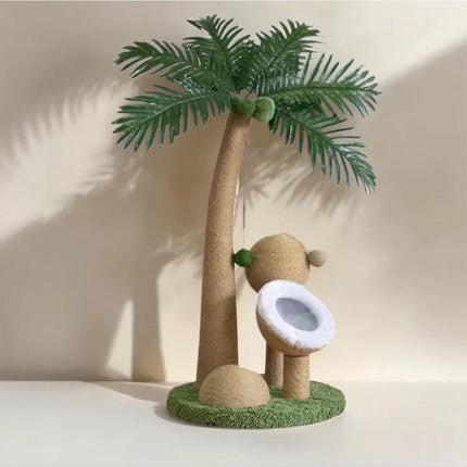 Coconut Cat Scratching Post Cat Climbing Frame Kitten Tree Scratcher Activity