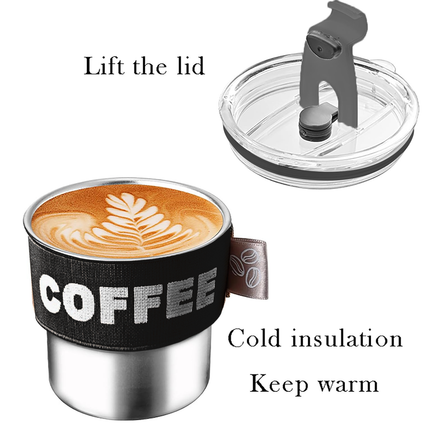 Stainless Steel Heat Resistant Outdoor Coffee Mug for Camping Home Daily Use