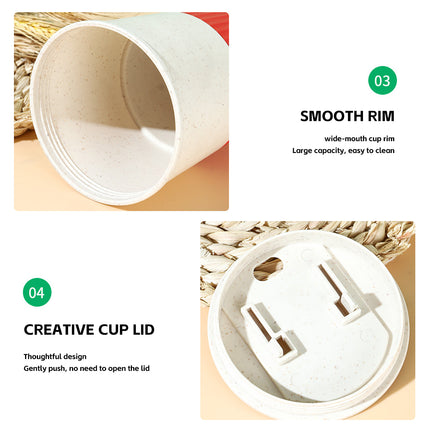 30PCS Disposable Coffee Cups with Lids for Hot Cold Drinks Party Use 3 Colours