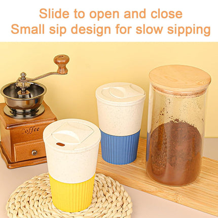 30PCS Disposable Coffee Cups with Lids for Hot Cold Drinks Party Use 3 Colours