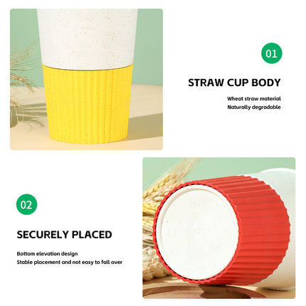 30PCS Disposable Coffee Cups with Lids for Hot Cold Drinks Party Use 3 Colours