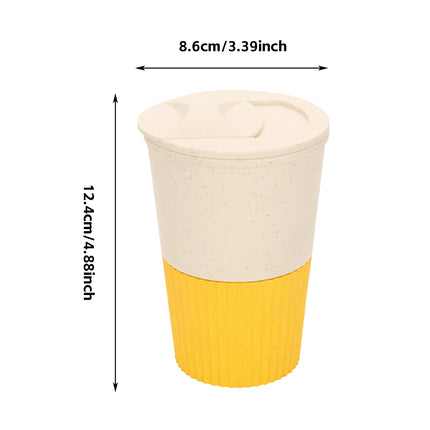 30PCS Disposable Coffee Cups with Lids for Hot Cold Drinks Party Use 3 Colours