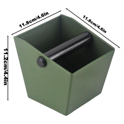 2PCS Coffee Knock Box 800ml Coffee Knock Bin Angled Design Anti Slip Durable ABS