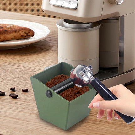 2PCS Coffee Knock Box 800ml Coffee Knock Bin Angled Design Anti Slip Durable ABS