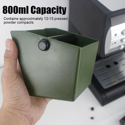 2PCS Coffee Knock Box 800ml Coffee Knock Bin Angled Design Anti Slip Durable ABS