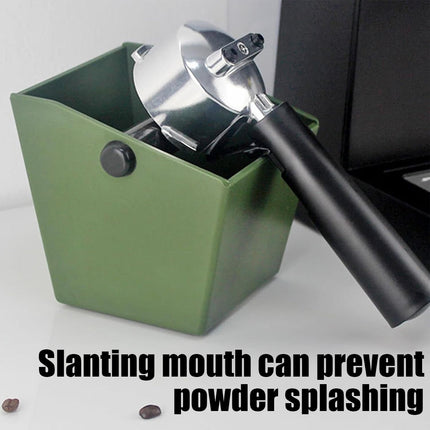 2PCS Coffee Knock Box 800ml Coffee Knock Bin Angled Design Anti Slip Durable ABS