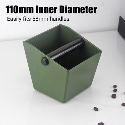2PCS Coffee Knock Box 800ml Coffee Knock Bin Angled Design Anti Slip Durable ABS