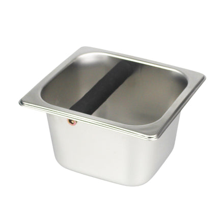 Coffee Knock Box Stainless Steel 1.7L Round Corner Design Anti Slip Durable