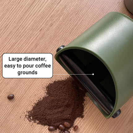2PCS Coffee Knock Box 580ml Coffee Knock Bin Angled Design Anti Slip Durable ABS