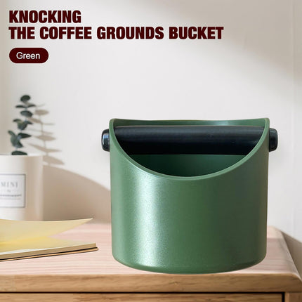2PCS Coffee Knock Box 580ml Coffee Knock Bin Angled Design Anti Slip Durable ABS