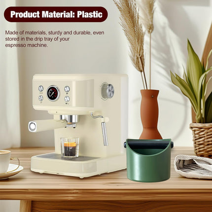 2PCS Coffee Knock Box 580ml Coffee Knock Bin Angled Design Anti Slip Durable ABS