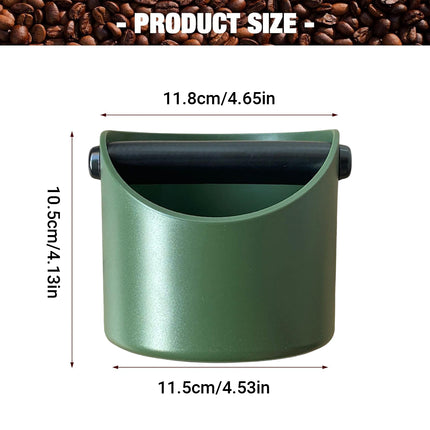 2PCS Coffee Knock Box 580ml Coffee Knock Bin Angled Design Anti Slip Durable ABS