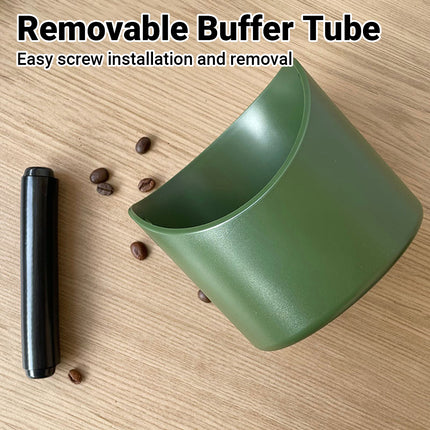 2PCS Coffee Knock Box 580ml Coffee Knock Bin Angled Design Anti Slip Durable ABS