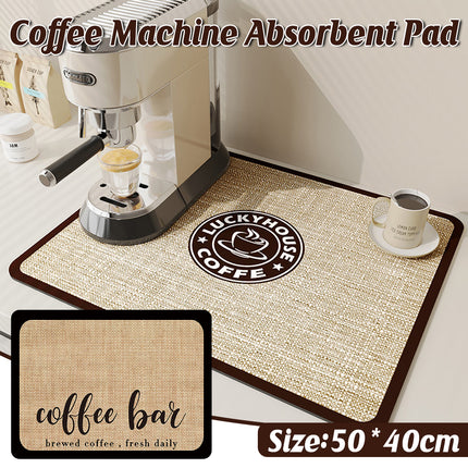 Super Draining Dish Drying Mat Quick Dry Coffee Kitchen Bathroom Tableware Pad