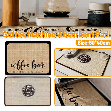 Super Draining Dish Drying Mat Quick Dry Coffee Kitchen Bathroom Tableware Pad