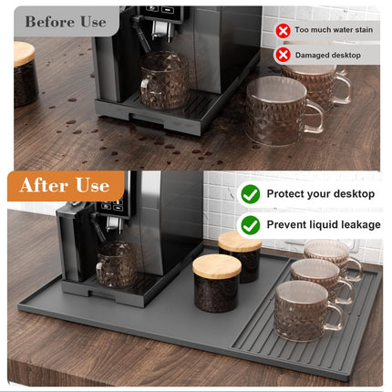 Coffee Maker Mat Set Non Slip Silicone Pads Espresso Maker Countertop Protection