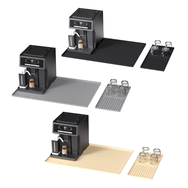 Coffee Maker Mat Set Non Slip Silicone Pads Espresso Maker Countertop Protection