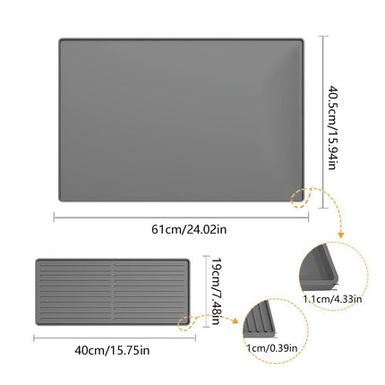 Coffee Maker Mat Set Non Slip Silicone Pads Espresso Maker Countertop Protection