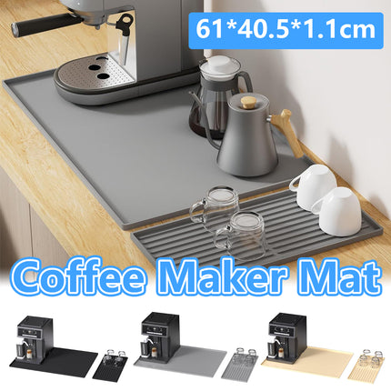 Coffee Maker Mat Set Non Slip Silicone Pads Espresso Maker Countertop Protection