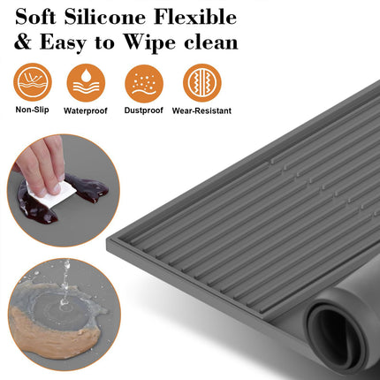 Coffee Maker Mat Set Non Slip Silicone Pads Espresso Maker Countertop Protection