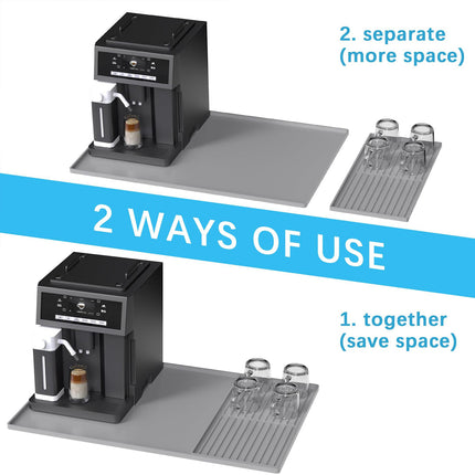 Coffee Maker Mat Set Non Slip Silicone Pads Espresso Maker Countertop Protection