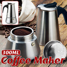 300ml Stainless Steel Moka Pot Coffee Maker Espresso Maker Durable HeatResistant