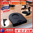 Small Coffee Tamper Silicone Mat Black Tamping Holder Pad Corner Dropped Edge Tools