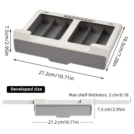 2PCS Coffee Pod Drawer Holder Organizer Large Capacity for K Cup Pods Storage