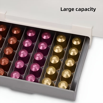 2PCS Coffee Pod Drawer Holder Organizer Large Capacity for K Cup Pods Storage