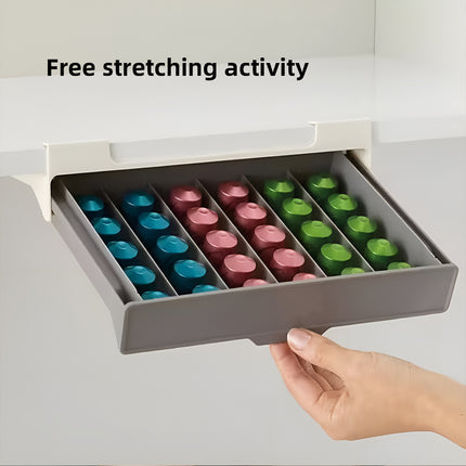 2PCS Coffee Pod Drawer Holder Organizer Large Capacity for K Cup Pods Storage