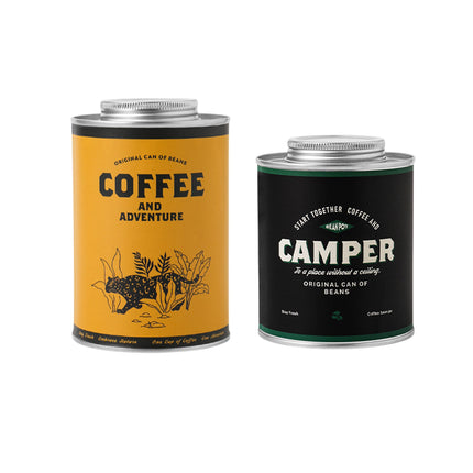 Coffee Bean Storage Canister with Valve Portable Tin Container for Travel