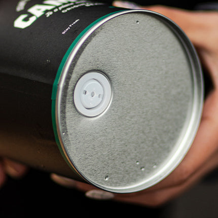 Coffee Bean Storage Canister with Valve Portable Tin Container for Travel