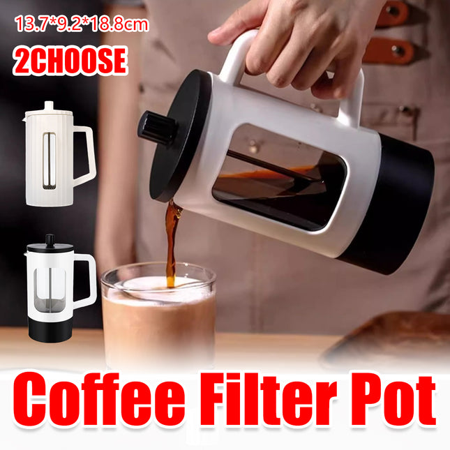 Home Milk Frother Manual Coffee Pot Filter Tea Pot Home Coffee Brewing Tool