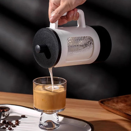 Home Milk Frother Manual Coffee Pot Filter Tea Pot Home Coffee Brewing Tool