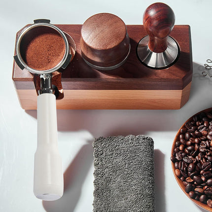 Wooden Handle Accessory Coffee Funnel Coffee Machine Handle Durable Food Grade