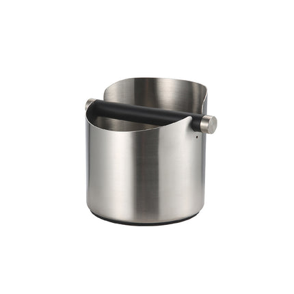 Round Small Household Stainless Steel Coffee Tapping Bucket Easy Clean Anti-Rust