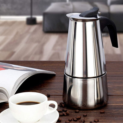 Portable Stainless Steel Coffee Pot Travel Coffee Maker Insulated Hot Beverage