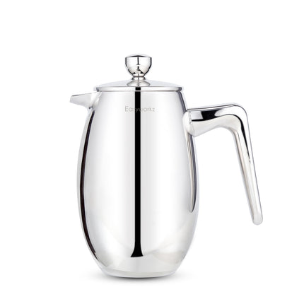 304 Stainless Steel Layer Coffee Pot Press U-Shaped Spout Home Tea Coffee Maker