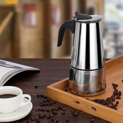Portable Stainless Steel Coffee Pot Travel Coffee Maker Insulated Hot Beverage