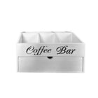 Wooden Coffee Capsule Storage Box Rack Light Wood Portable Tabletop Organizer
