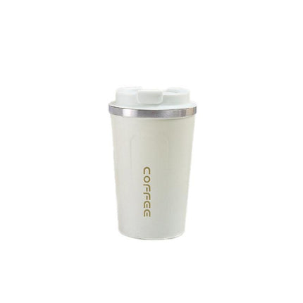 Insulated Coffee Mug Vacuum Travel Cup Thermal Stainless Steel Flask Reusable 380ML - Aimall
