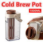 1000ml Coffee Cold Brew Pot Durable with Filter for Home Kitchen Coffee Lovers