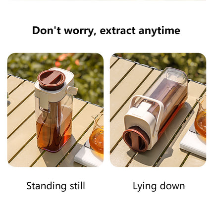 1000ml Coffee Cold Brew Pot Durable with Filter for Home Kitchen Coffee Lovers