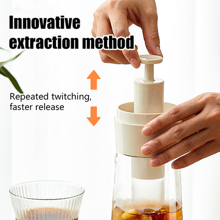 750ml Stainless Steel Filter Cold Brew Coffee Pot Leakproof Design Iced Drinks