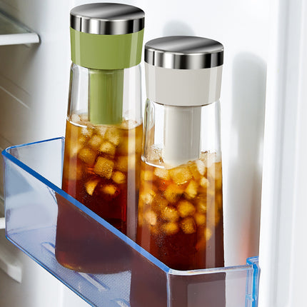 750ml Stainless Steel Filter Cold Brew Coffee Pot Leakproof Design Iced Drinks