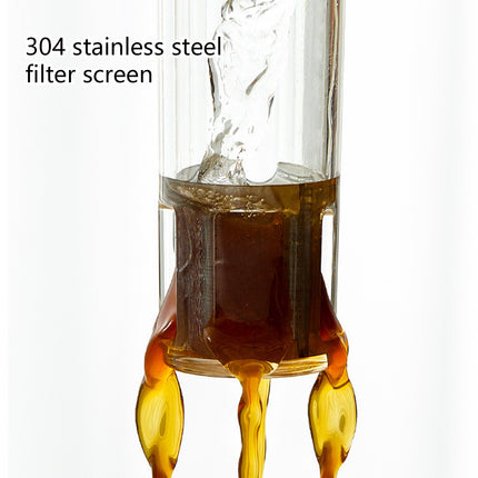 750ml Stainless Steel Filter Cold Brew Coffee Pot Leakproof Design Iced Drinks